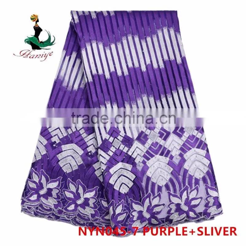 2016 Haniye african tulle lace fabric african tulle, lace fabric price/NYN45