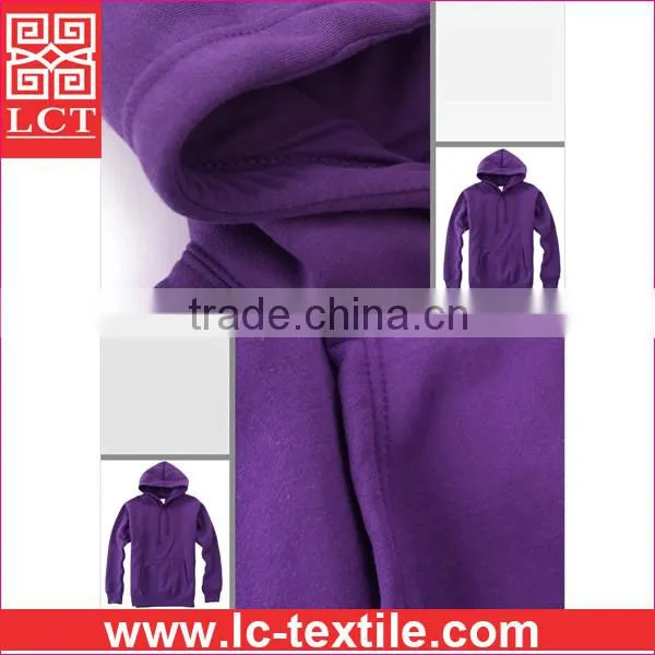 supply 2015 spring popular 80%cotton/20%polyester blend breathable hoodies featuring patch pocket(LCTH0004)
