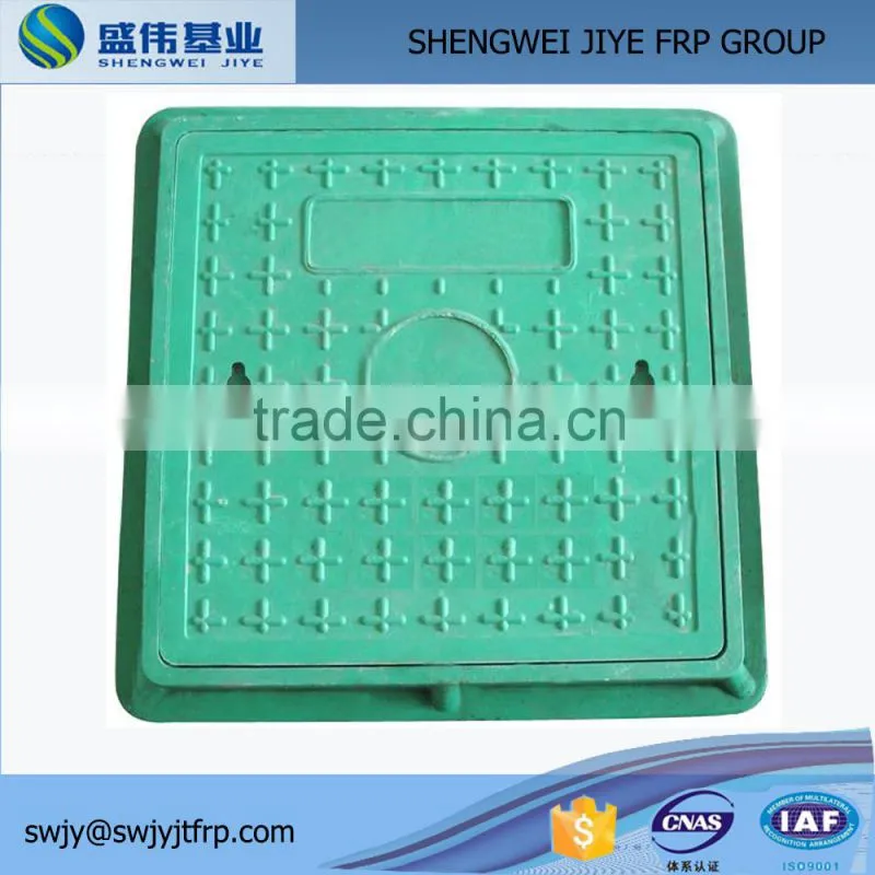 Plastic SMC composite manhole cover with frame