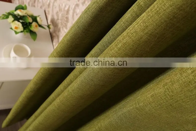 linen plain dyed fabric curtain panel