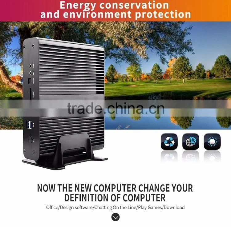 Intel core i7 4500u mini pc dual lan fanless desktop