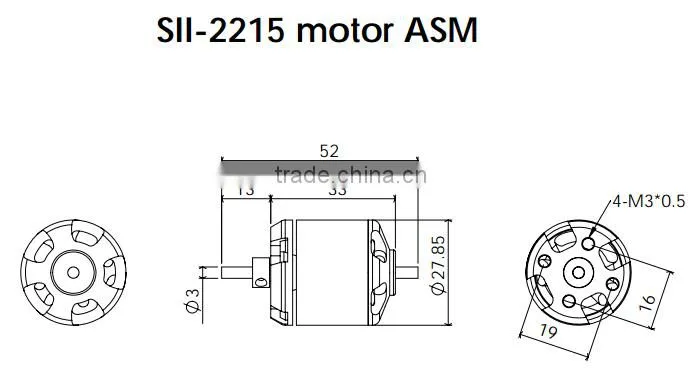 Scorpion SII-2215-1810KV (V2) Motor for Aeroplane
