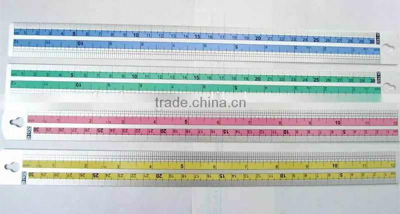 aluminum 30cm ruler metal ruler