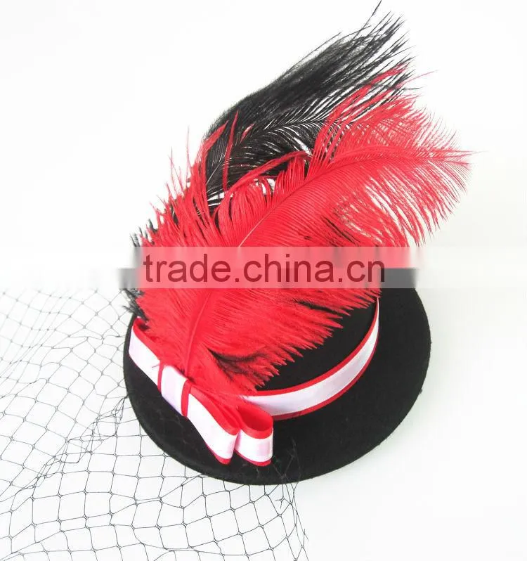MYLOVE big feather ladies hat styles Cocktail hat MLXM028