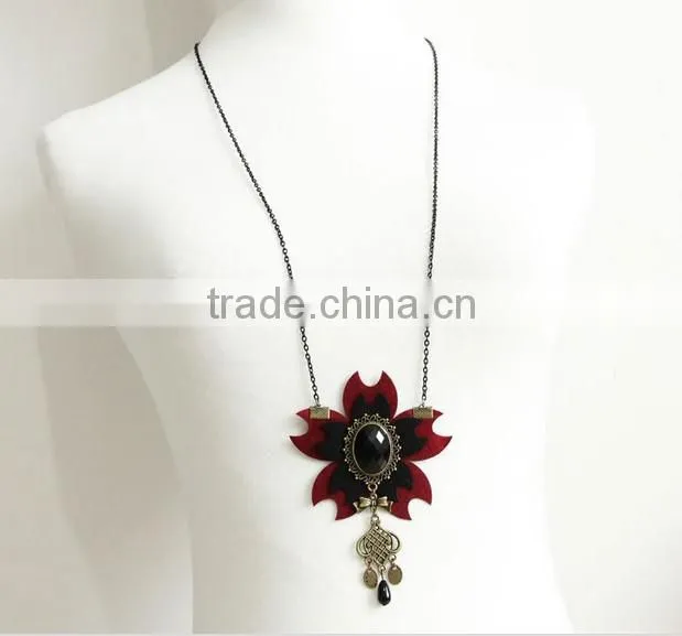 MYLOVE Brand Colourful butterfly chain metal alloy sweater necklace MLSC28