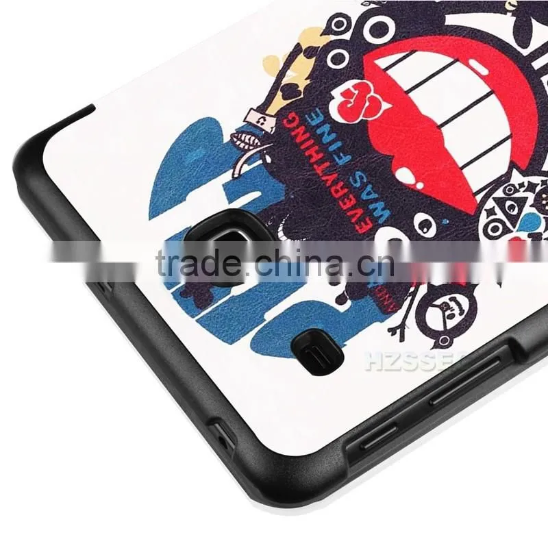 Protective unbreakable folding PU leather flip case stand tablet cover case for Samsung Galaxy Tab E8.0