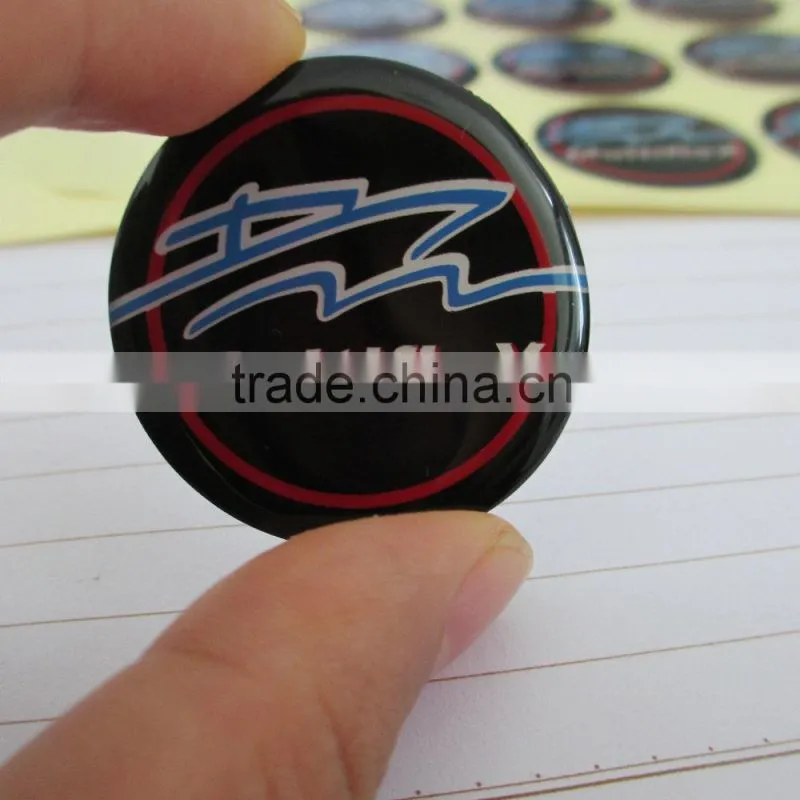 2016 OEM transparent soft Epoxy Resin label sticker