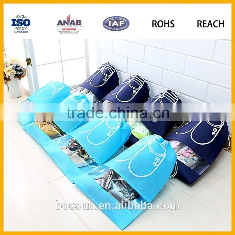 Manufacturing Drawsting Football Shoes Bag GymSack,Soccer Football Boots ,soccer shoes bags with clear PVC
