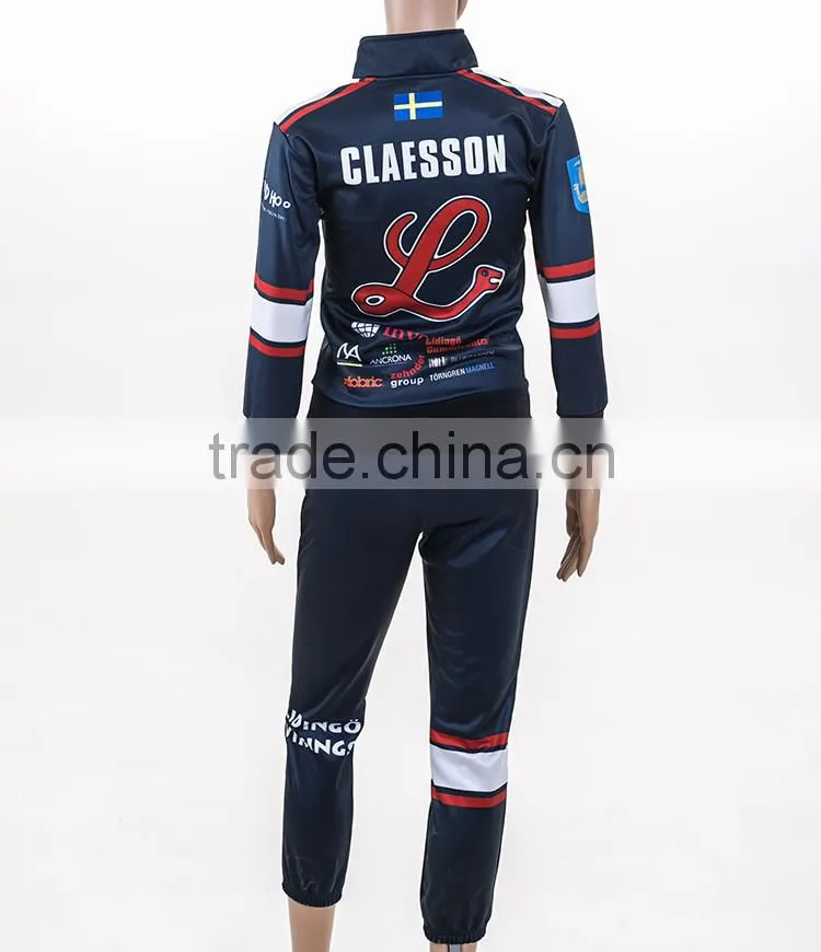 Healong factory polyester Hot Sale Track Suit for women