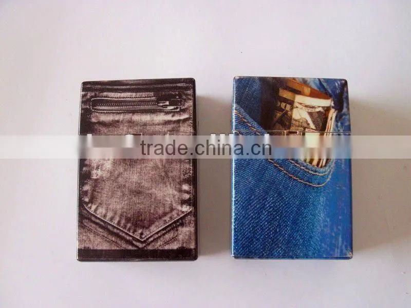 automatic open, printing plastic cigarette case ,