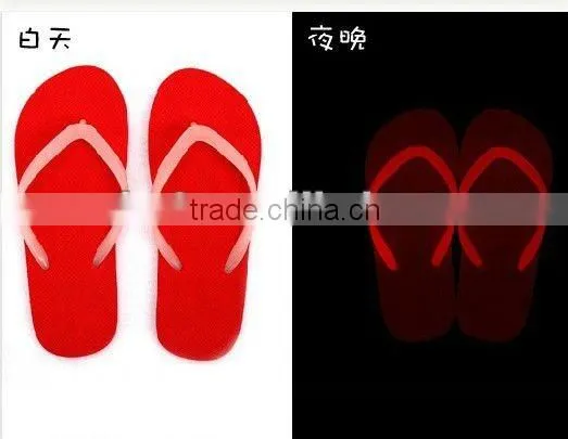Beach flip flop with Glowing glow slipper