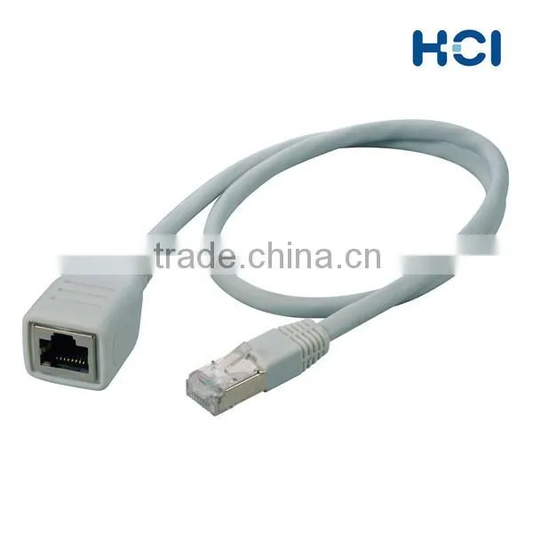 Taiwan Manufacturer RJ45 Cat6 Shielded F/STP Female to Male Consolidation Point Coupler Cable