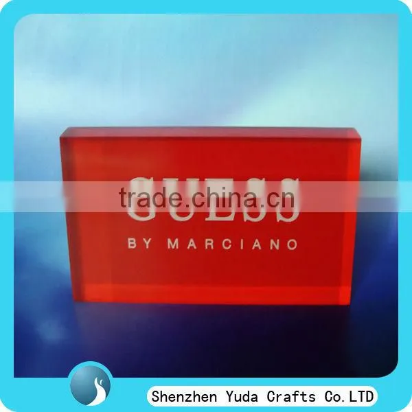 frosted acrylic logo block,frosted acrylic brand block