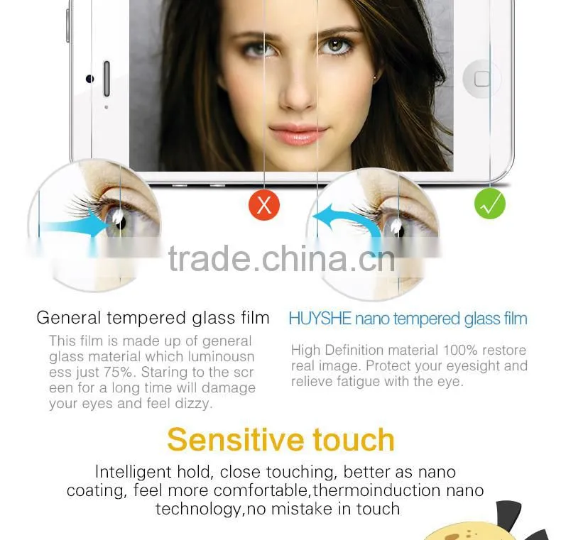 Hot selling wholesale Intelligent smart touch tempered glass screen protector for iPhone 6