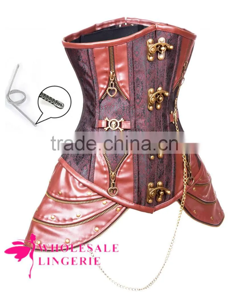 Sexy Steampunk corset,steel bone corset