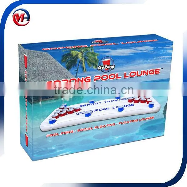 Inflatable beer table/Factory supply PVC inflatable pong table for water games