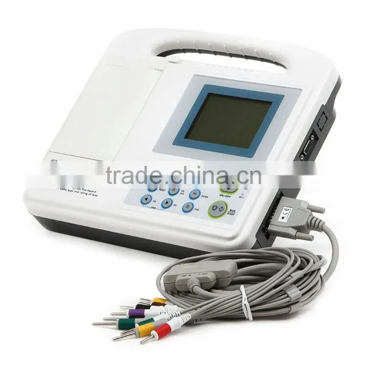 Portable Digital 6-channel Electrocardiograph ECG Machine EKG Machine-EKG-1206-Shelly