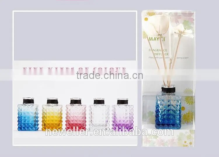 Different packing decorative unique aroma reed diffuser with bottle