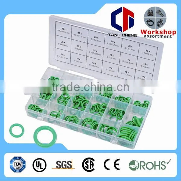 TC Rohs Certification 404pc Hardware Assorted Rubber O-Ring Flat Washers/Gaskets