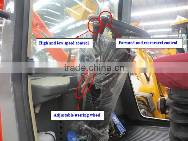 china cheap radlader zl16f,joystick,snow blade