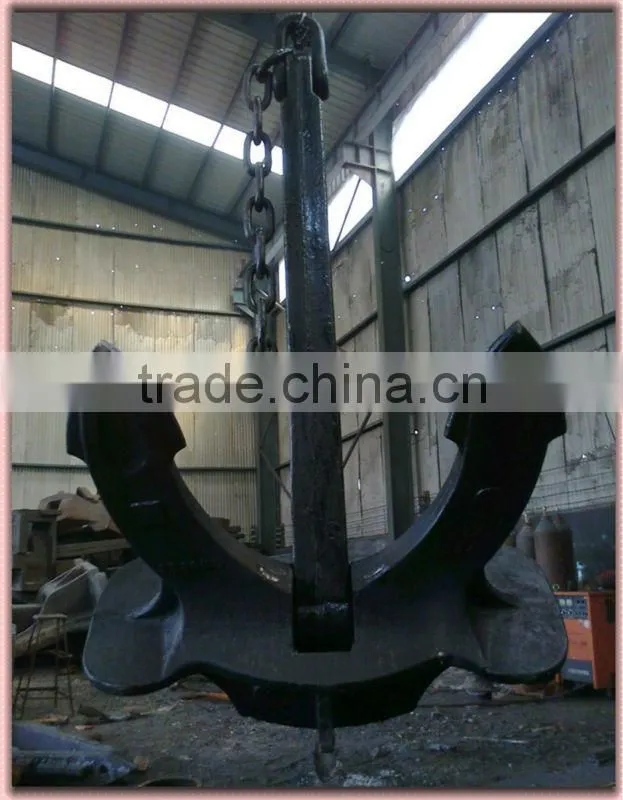 High Quality steel casting ZG200-400C Material Hall ship anchor design Ship anchor