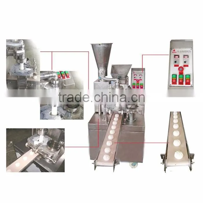 Double hoppers automatic chinese momo making machine