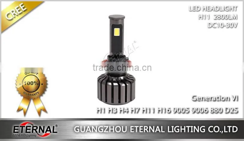 universal size LED headlight bulb replacement H1 H3 H4 H7 H11 H13 9005 9006 880 D2S car automotive led headlight bulb kit