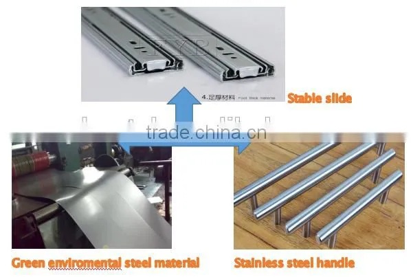 Stainless steel handle kitchen metal material tool cabinet storage used