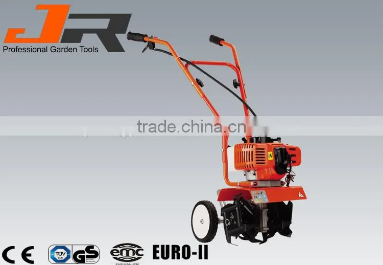 Long working life 52cc garden tool mini tiller/scarifier