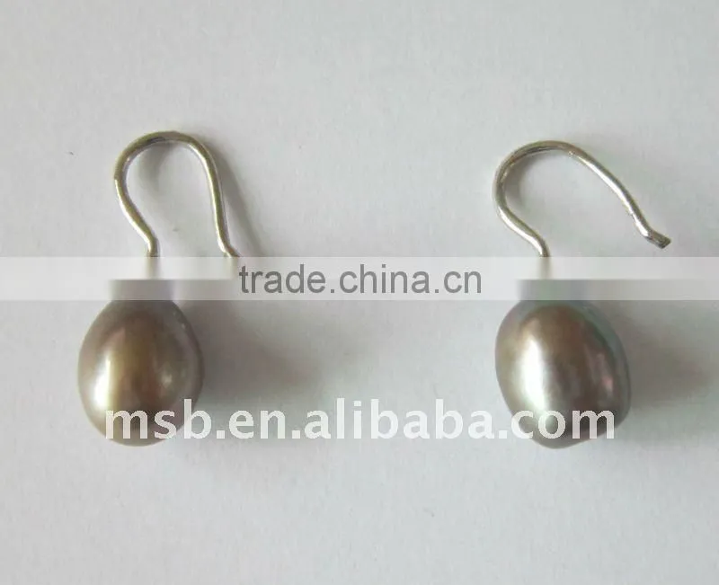 real/genuine drop pearl earrings