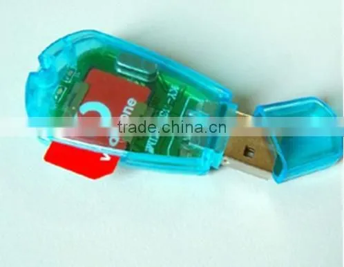 China cheap USB SIM Card Reader (GSM and CDMA Compatible)