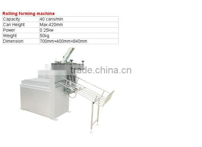 Complete producing equipments for 1-5L round metal tin can