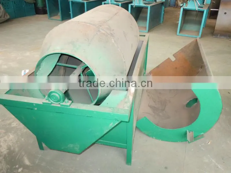 burning firewood rotary drum peanut seeds roaster for pressing vegetable oil