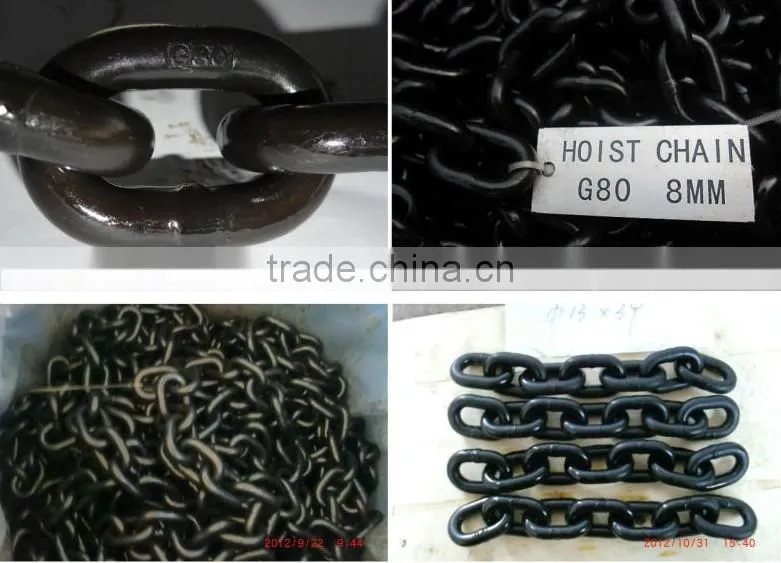 6mm-24mm alloy steel G80 lifting chain