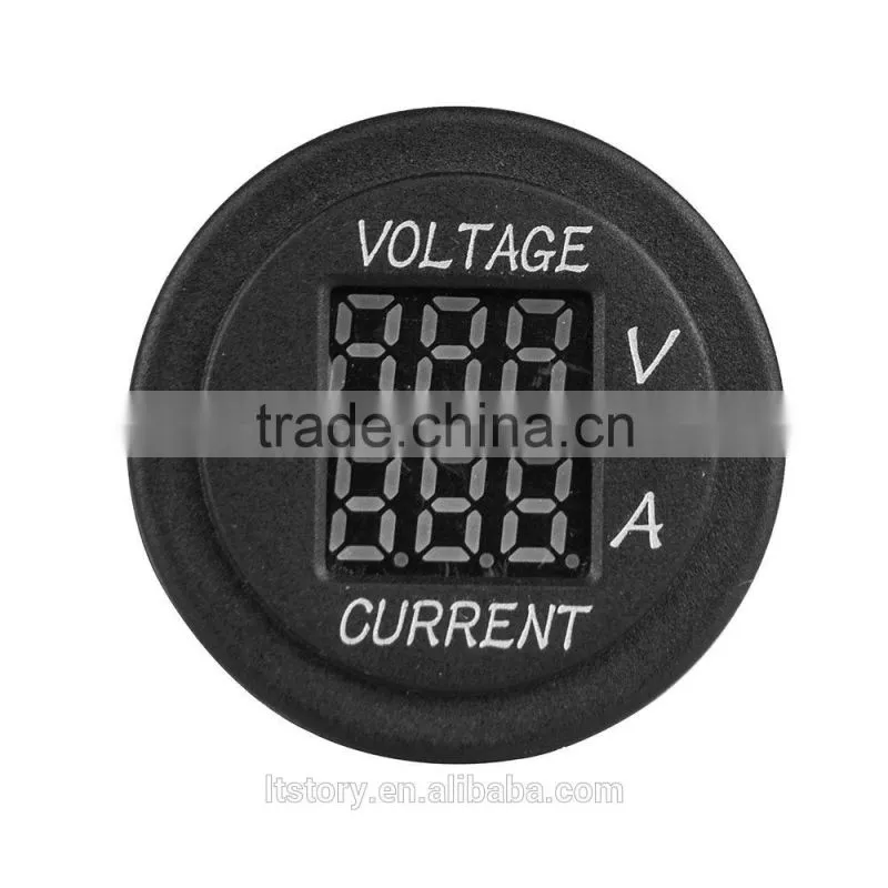 2016 NEW! DC Waterproof Round Digital Voltmeter and Ammeter socket
