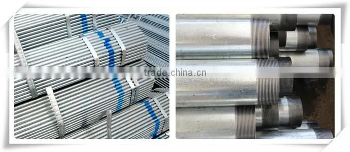 Bright Pre galvanized Steel pipe round pipe for Africa market
