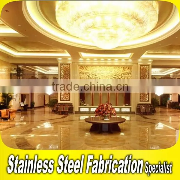 Custom Made Stainless Steel Hotel Lobby Wall Decoration