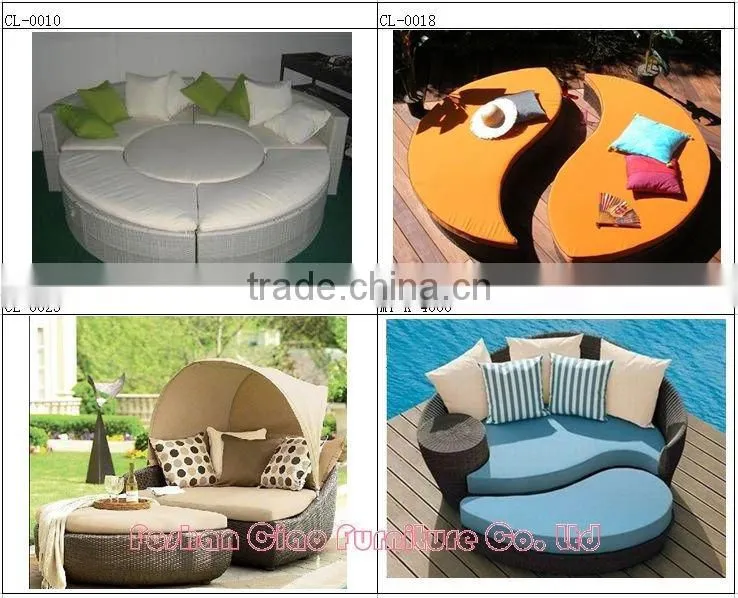 separated, 2 part sunbed Japan style garden sunbed