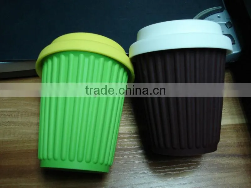 promotional chatter marks colorful silicone mug