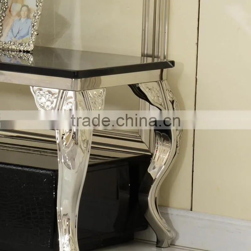 E102 stainless steel base modern luxury nature marble tv stand,tv cabinet furniture