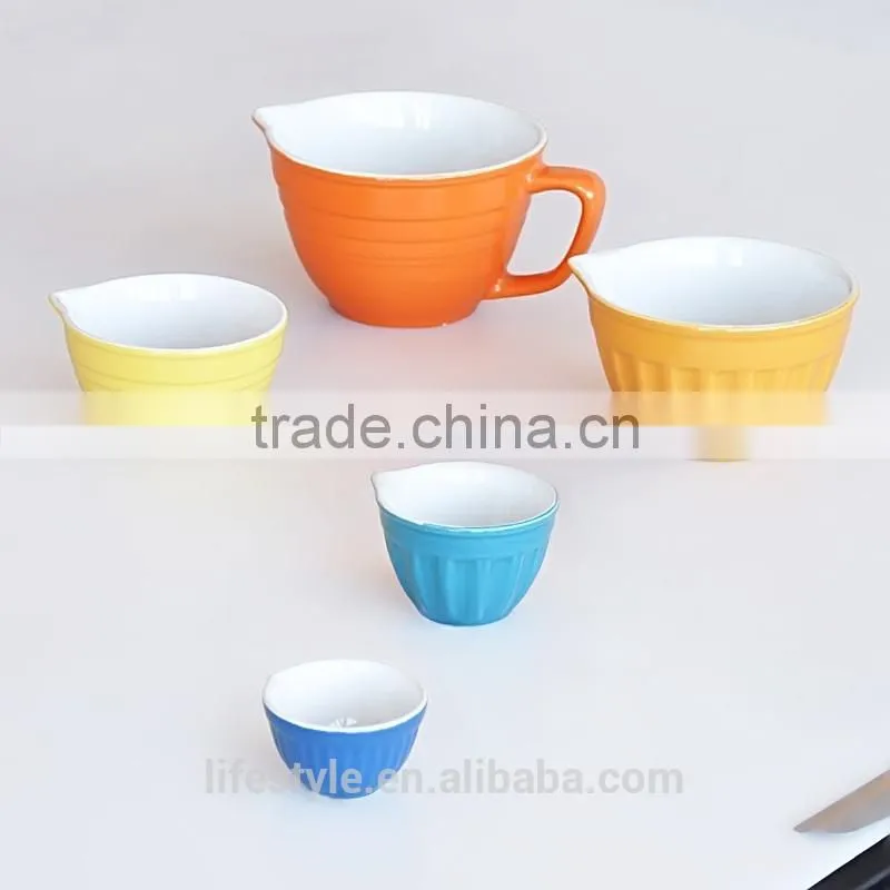 6pcs Mixing Bowl sets, Embossed Salad Bowl,Fruit Bowl