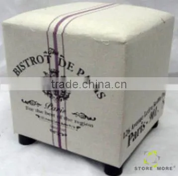 2014 New Fashion Wood Indian Ottoman Pouf