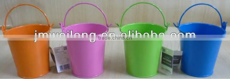 Colorful Metal Kid Buckets