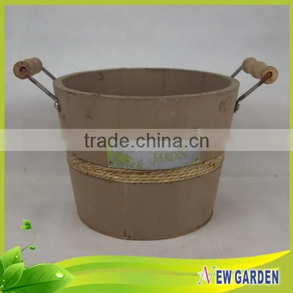 Cheaper Economical Round Wall Mounted Flower Basket with Handles