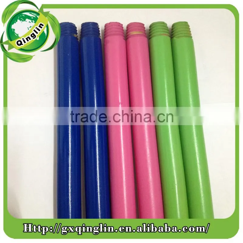 smooth varnishing wooden broom handles/painted wooden broom stick