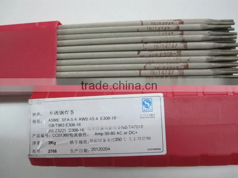 AWS E308-16 stainless steel welding rod