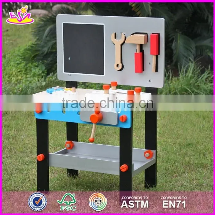 2017 Top fashion preschool toy kids wooden play workbench W03D070