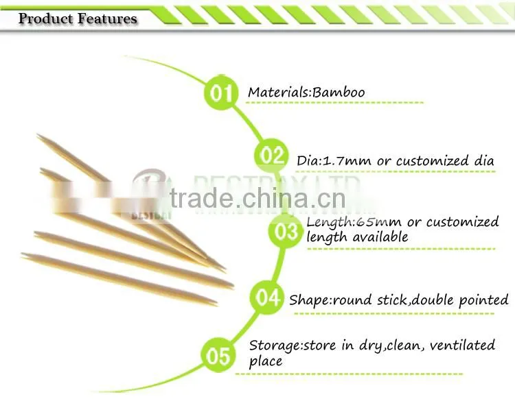 Two point bamboo toothpick