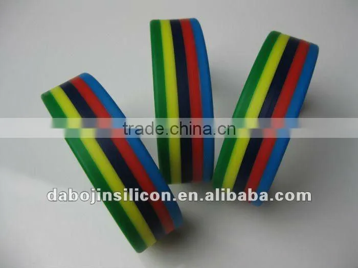 3 layers colors rubber band