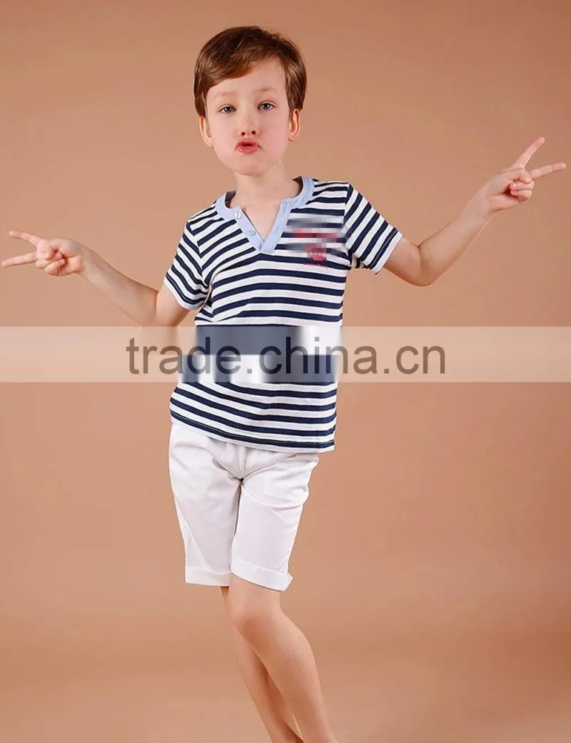kids clothing wholesale v-neck shirt clothes
